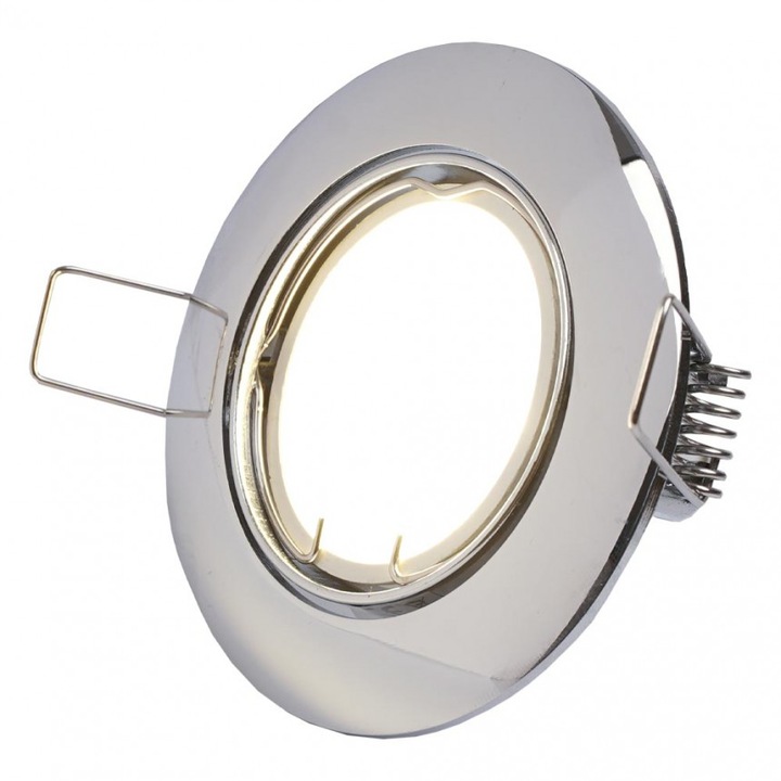 Луна Lightex, Алуминий, Подвижна, GU10, ф83mm/75mm, Хром