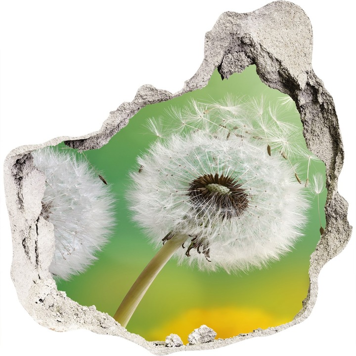 Autocolant decorativ pentru gaura, Tulup, ventilator, Verde, 100x100 cm, 010120080010000006367