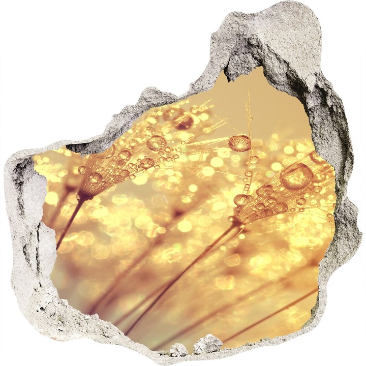 Dekorációs matricák, Tulup, Fújjon magokat, Bézs, 75x75 cm, 010120080090000006548