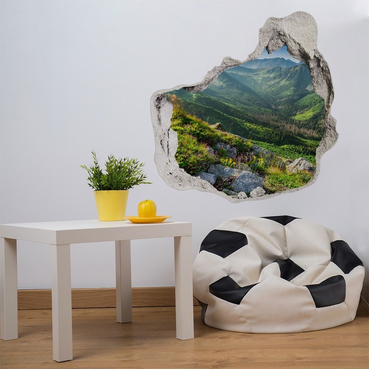 Dekorációs matricák, Tulup, Reggel a Tátrában, Zöld, 75x75 cm, 010120080090000007231