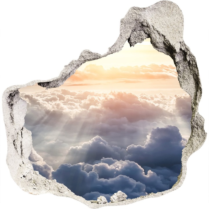 Dekorációs matricák, Tulup, Cloudscape, Fehér, 75x75 cm, 010120080090000007679