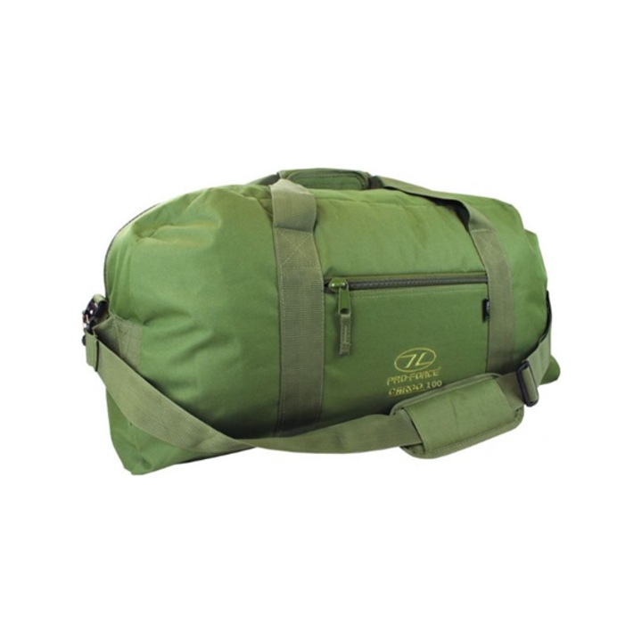 Geanta Highlander Cargo, poliester, kaki, 49 x 26 x 25 cm