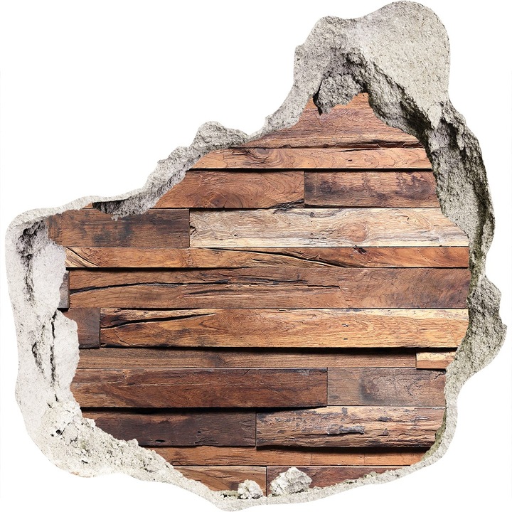 Dekorációs matricák, Tulup, Fa fal, Barna, 75x75 cm, 010120080090000007894