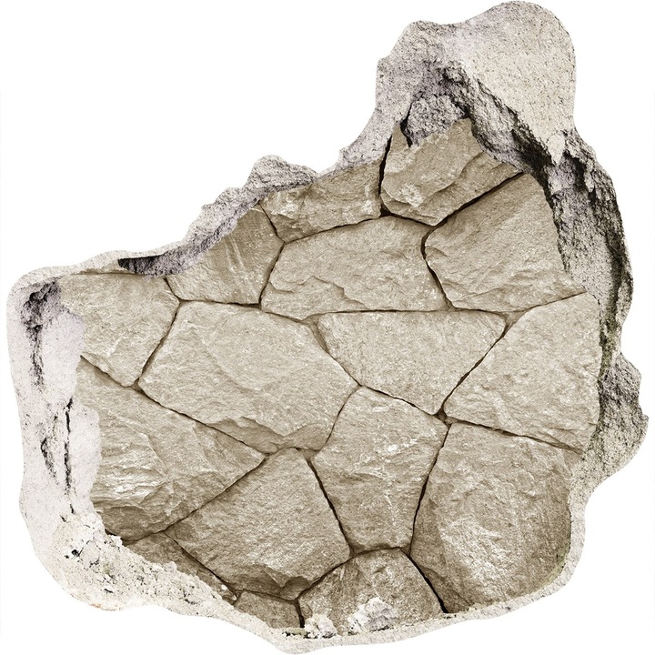 Dekorációs matricák, Tulup, kő fal, Bézs, 75x75 cm, 010120080090000007897