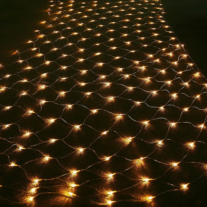 Dekoratív karácsonyi füzér LED-ekkel, 1,5x1,5 m