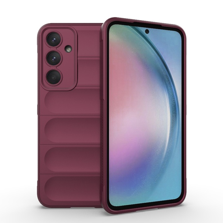 Huzat Samsung Galaxy A55 5G, H251, poliuretán, bordeaux telefonhoz
