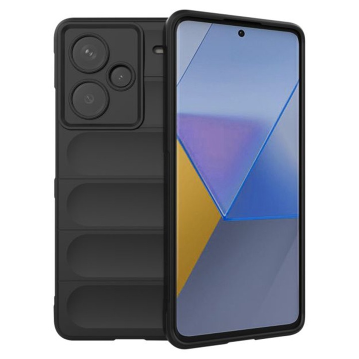 Калъф с висока степен на защита за Xiaomi Redmi Note 13 Pro+ 5G, Tuds Protection, Magic Shield, V62, Термоустойчива пластмаса, Intense Dark