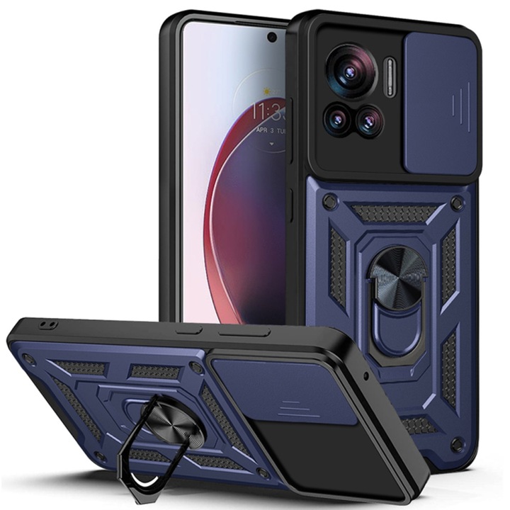 Motorola Edge 30 Ultra Case - Techsuit Camshield Series - kék