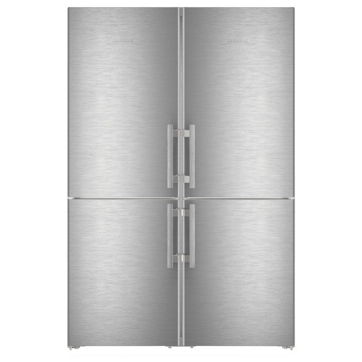 Side by Side Liebherr XCCsd 5250 Prime, NoFrost, BioFresh, 662 l, Clasa C, 185.5 cm, Inox