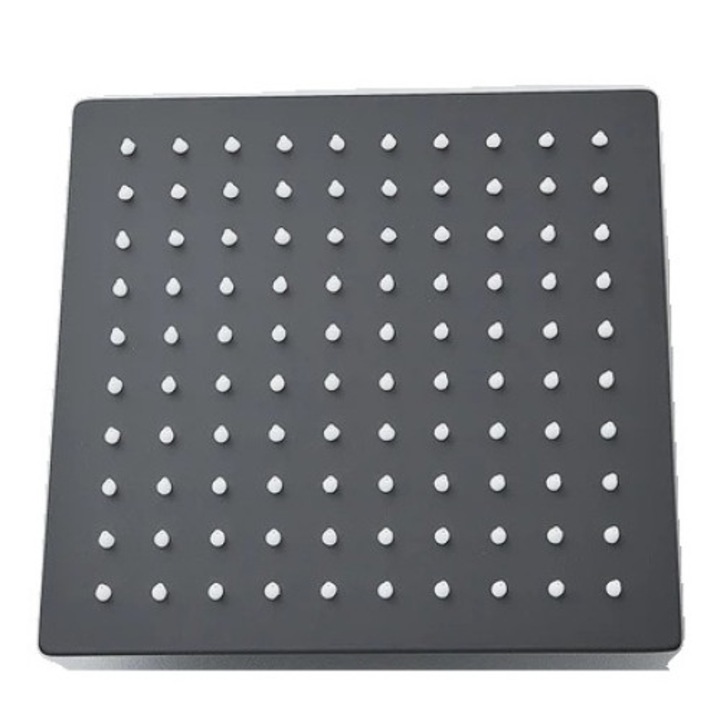 Cap de dus, SAFLIHCAR, montare pe perete, 12inch, alama, argintiu