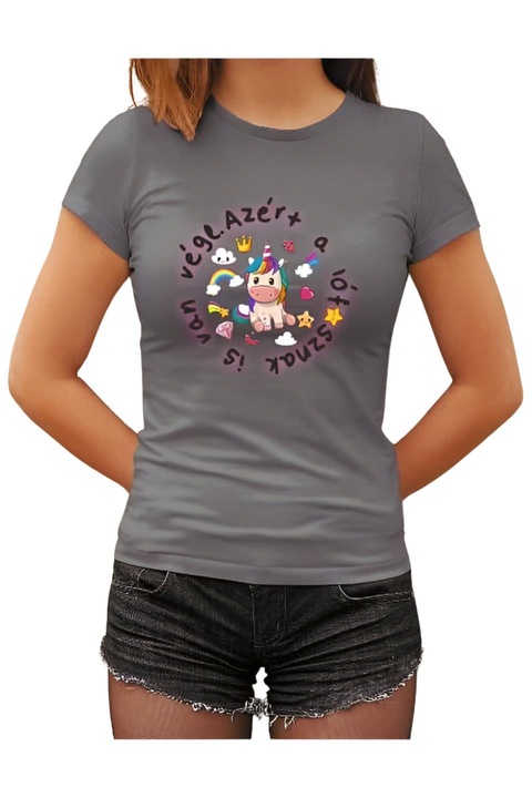 Azért a lófxsznak is van vége női póló, Grafitszürke