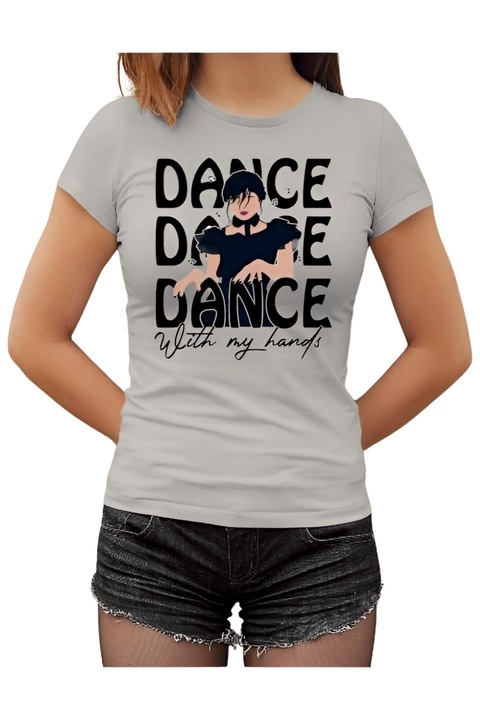 Danseaza cu mainile mele miercuri tricou dama, gri, S