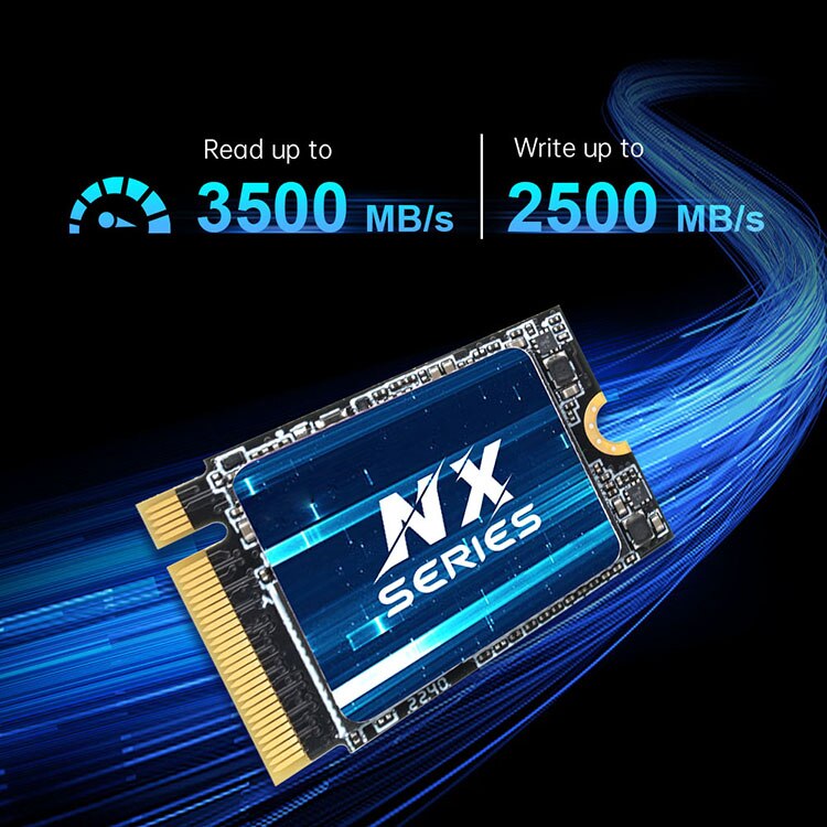 SSD KingSpec NX-1TB 2230, 1TB NVMe, viteza de citire 3500MB/s, M.2