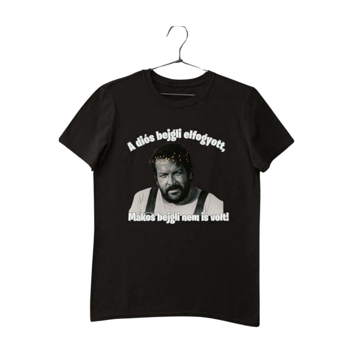 A diós bejgli elfogyott mákos bejgli nem is volt gyerek póló, Fekete
