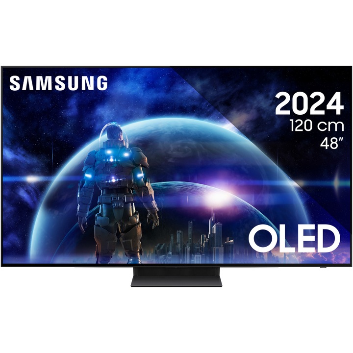Televizor SAMSUNG OLED 48S90D, 120cm, Smart, 4K Ultra HD, 100Hz, Clasa G (Model 2024)