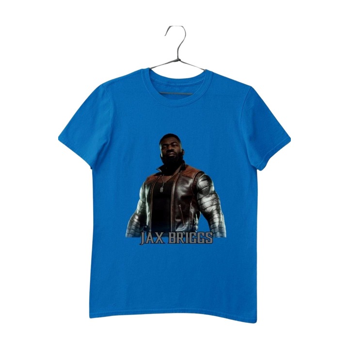Tricou pentru copii Mortal Kombat Jax Briggs, Albastru royal
