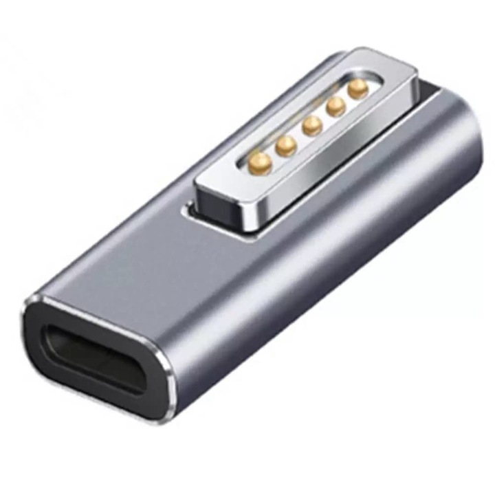 Type-C töltőadapter Magsafe 2/Macbookhoz, Nybgyy, szürke