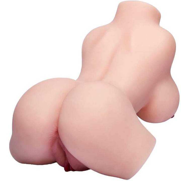Кукла-мастурбатор Yukaione, Торс 3 in 1 с реалистични гърди и отвори, 28x20,5x12,5 см, Розов