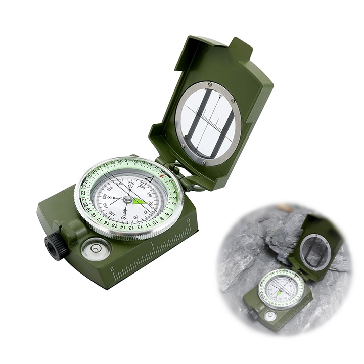 Busola Militara, Multifunctionala, Tactica de Supravietuire, Nelipsita Aventurierilor, Verde