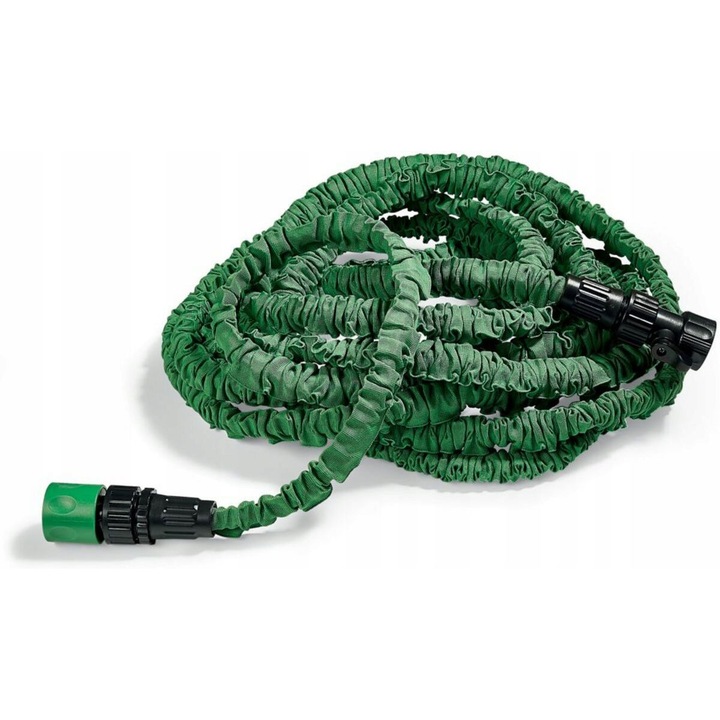 Градински маркуч Magicflex Ultra 15M, удължител за водно налягане, включва аксесоари, подходящ за всички системи за свързване