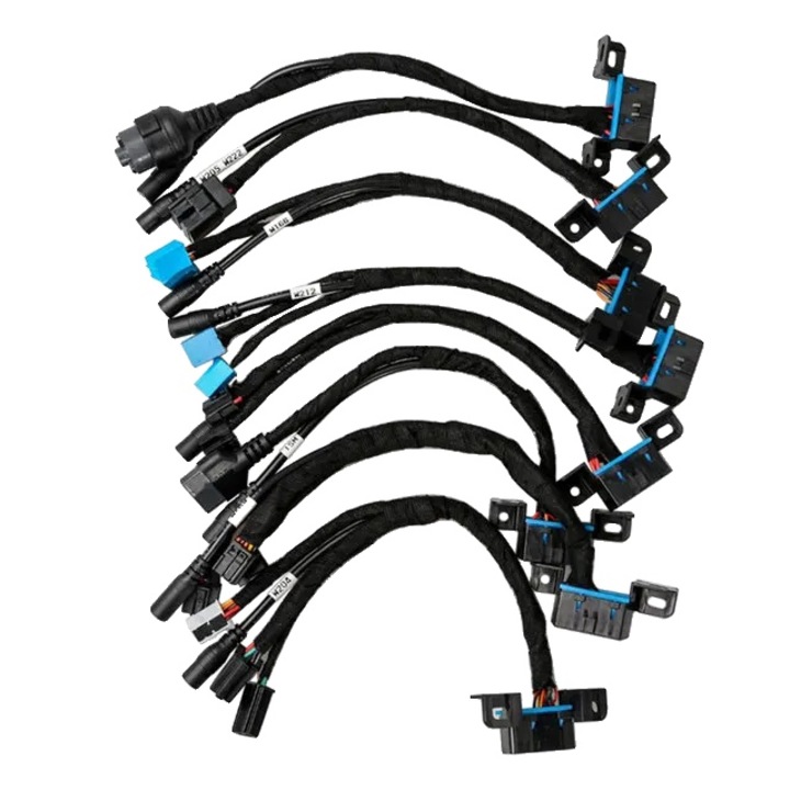 Set cabluri testare Mercedes, compatibilitate EIS ELV, 15 piese, negru/albastru, pentru W212/W166/W204