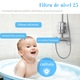 Filtru de dus 25 etape cu Vitamina C si E, pentru apa dura, flux constant, include 2 cartuse, compatibil universal