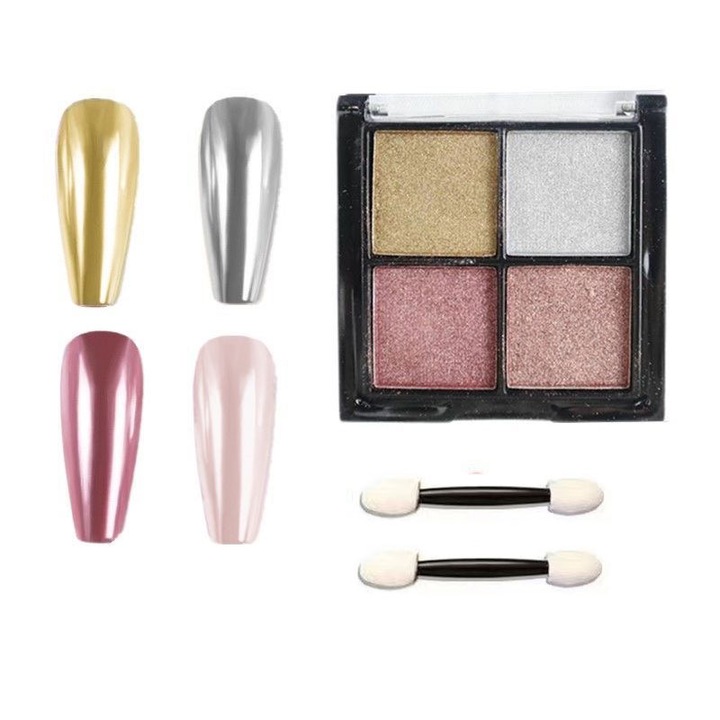 Pudra Acrilica pentru Unghii in 4 culori, Multicolor