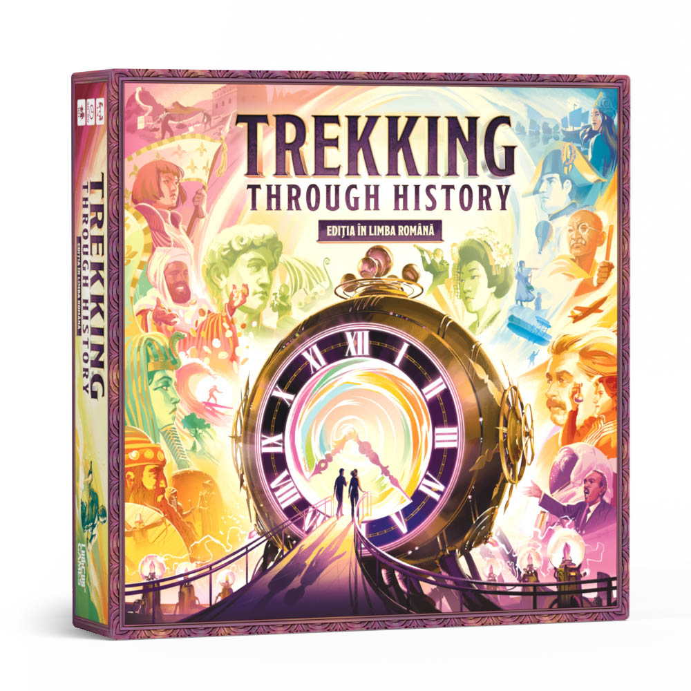Joc Trekking through History, lb. romana, 1-4 jucatori, +10 ani