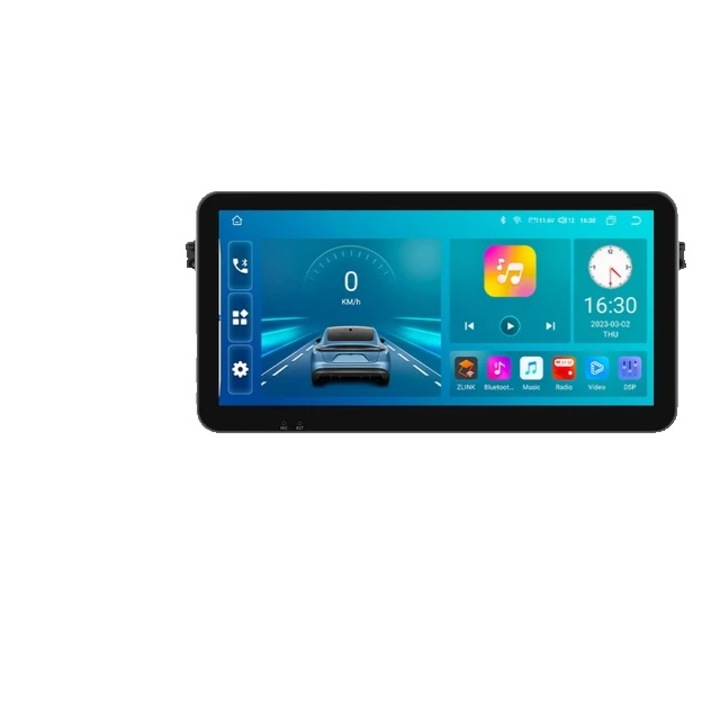 Multimedia player auto, Android, Compatibil cu BMW, Negru