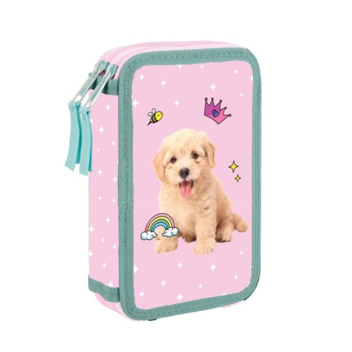 OXYBAG kutyás emeletes tolltartó - Pink Pets