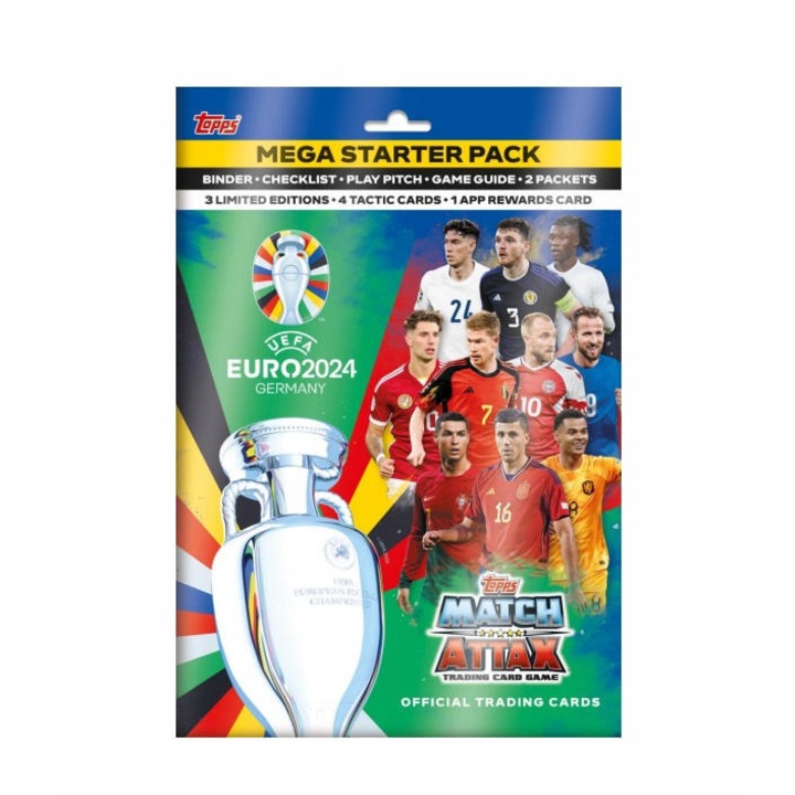 Joc de carti Topps Card Starter Pack Mega Match Attax UEFA Euro2024 Germany