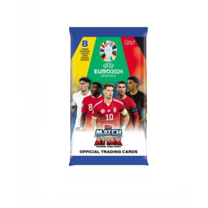 Joc de carti Topps Card plic 8buc Match Attax UEFA Euro2024 Germany