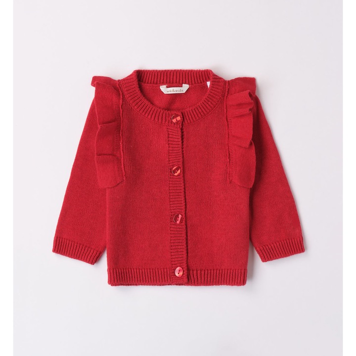 Fodros kardigán kislányoknak, Minibanda, 3.7713, Piros, Piros