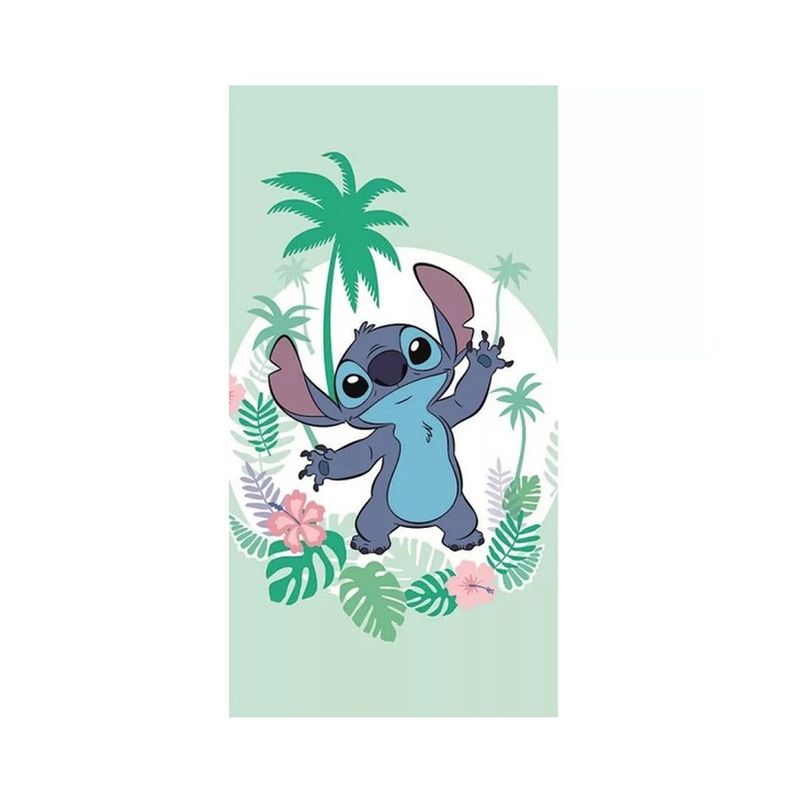 Хавлия Lilo and Stitch The star dog зелена 70x140см