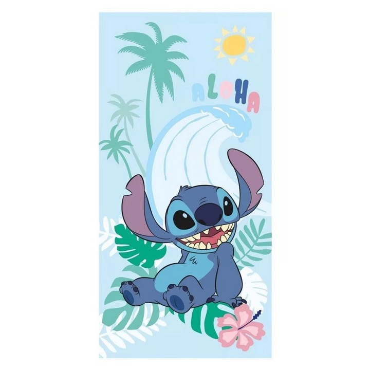 Плажна кърпа Lilo and Stitch The star dog 70x140см