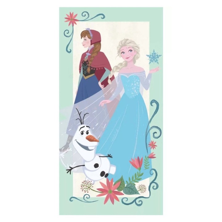 Хавлиена кърпа за баня Disney Frozen лед 70x140см