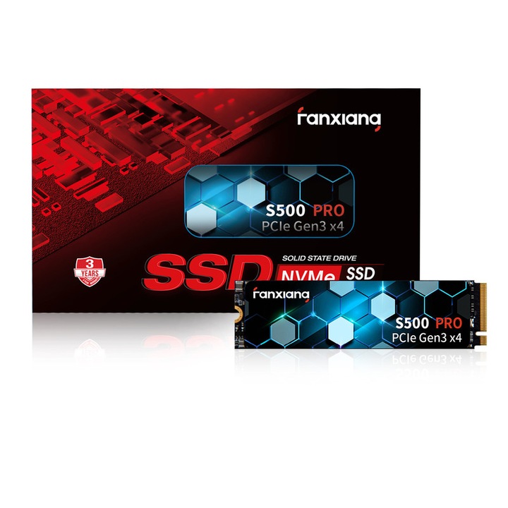 SSD Fanxiang S500 Pro, 1TB, PCIe 3.0 NVMe, M.2