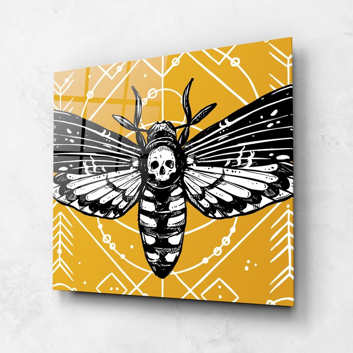 Tablou Sticla, 100x100cm, Dormitor si Living, Moderne, Digitale, Cool Art 03