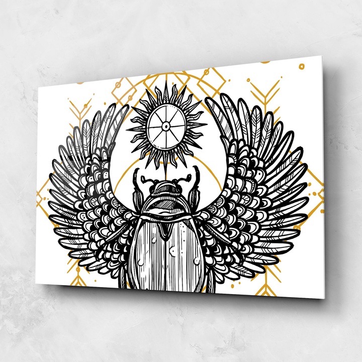 Tablou Sticla, 50x70cm, Dormitor si Living, Moderne, Digitale, Cool Art 02