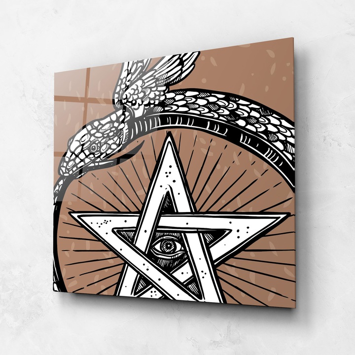 Tablou Sticla, 60x60cm, Dormitor si Living, Moderne, Digitale, Cool Art 04