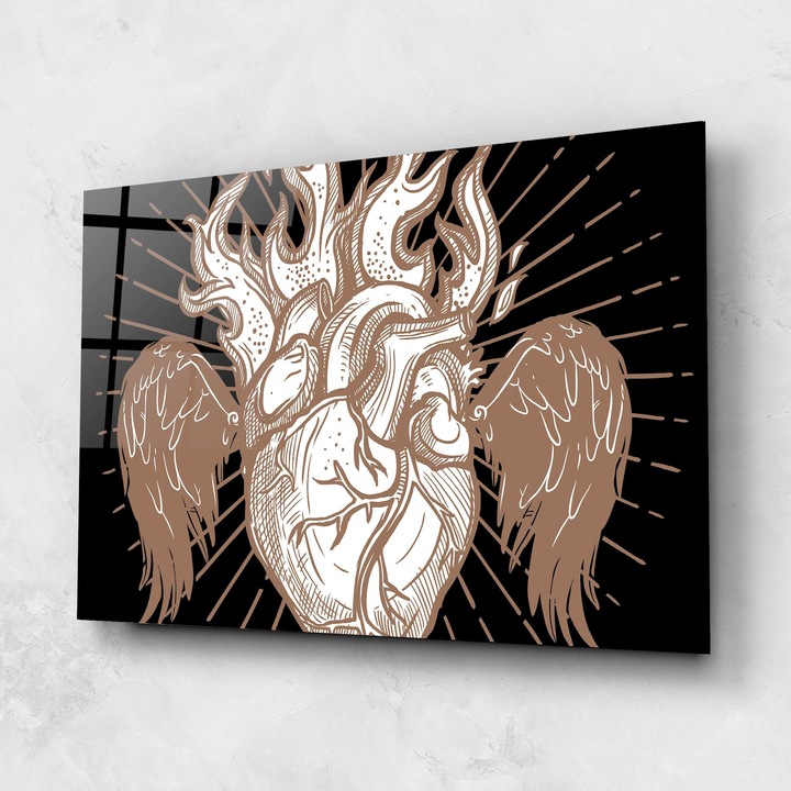 Tablou Sticla, 60x100cm, Dormitor si Living, Moderne, Digitale, Cool Art 01