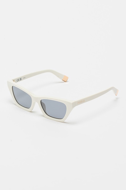 Furla, Слънчеви очила Cat-Eye с плътни стъкла, 53-18-140, Бял