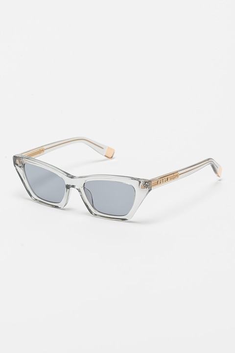 Furla, Слънчеви очила Cat-Eye с плътни стъкла, 53-18-140, Златист/Светло сив