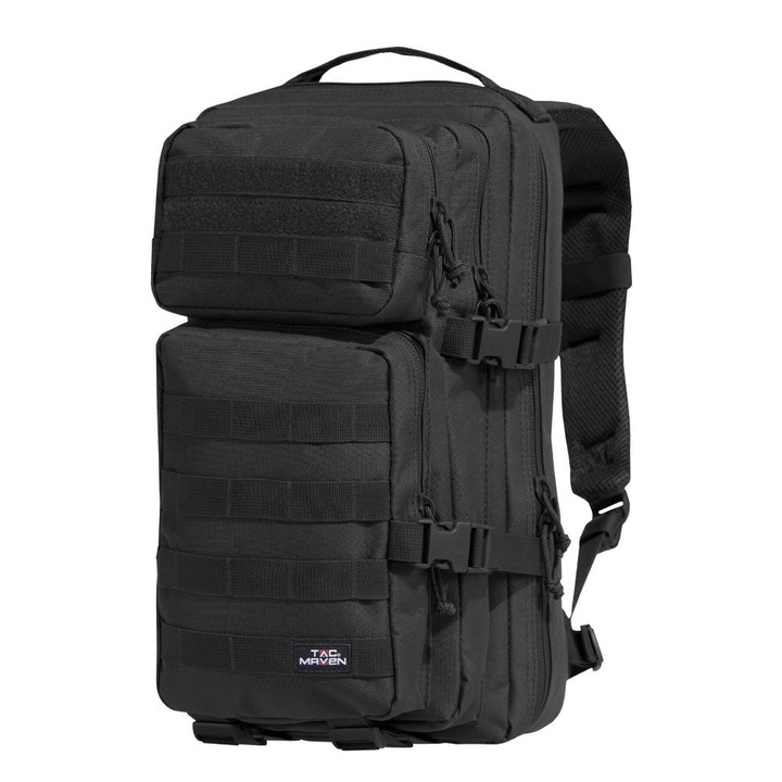 Rucsac, Tac Maven Assault Small, poliester 600D, negru, 45x32x24cm, 33.4L