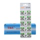 10 db T&E AG10 alkáli elem készlet, 1,5 V, fém, 11,6 mm
