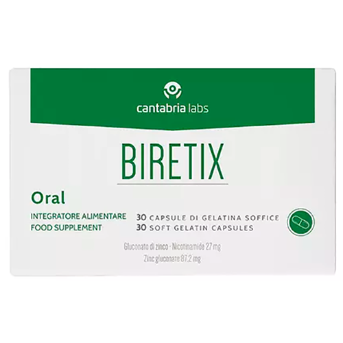 Supliment alimentar pentru piele Cantabria Biretix, 30caps