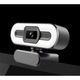 Уеб камера SANFACE, 2K с LED светлина, автофокус, вграден микрофон, черна, 1.5m