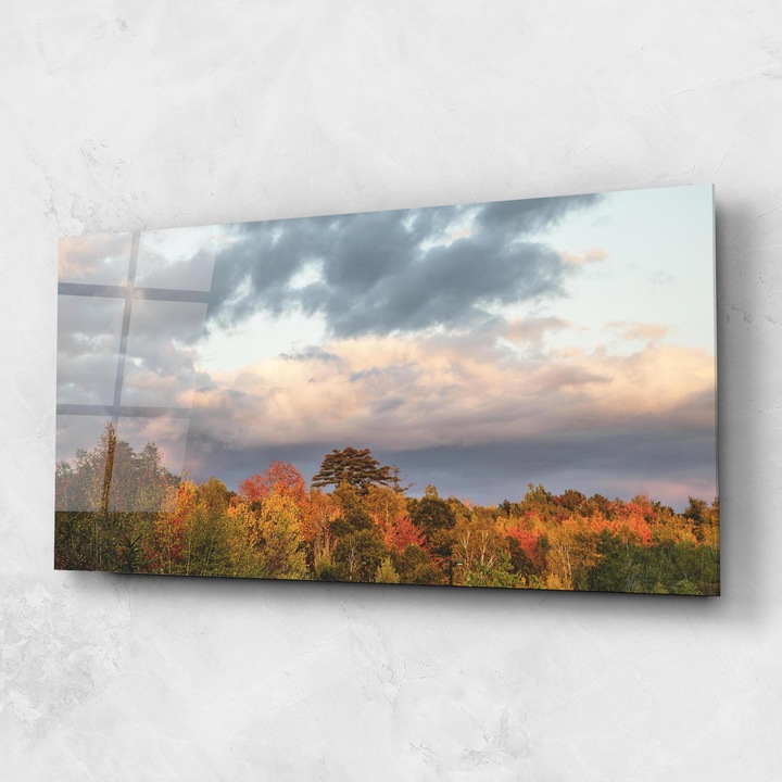 Arthub, Üvegkép, 60x150cm, Hálószoba és Nappali, Tájképek, Ősz, Autumn View