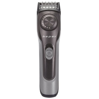 Trimmer reincarcabil pentru barba, lame din otel inoxidabil, cablu USB, Beper, 40.332