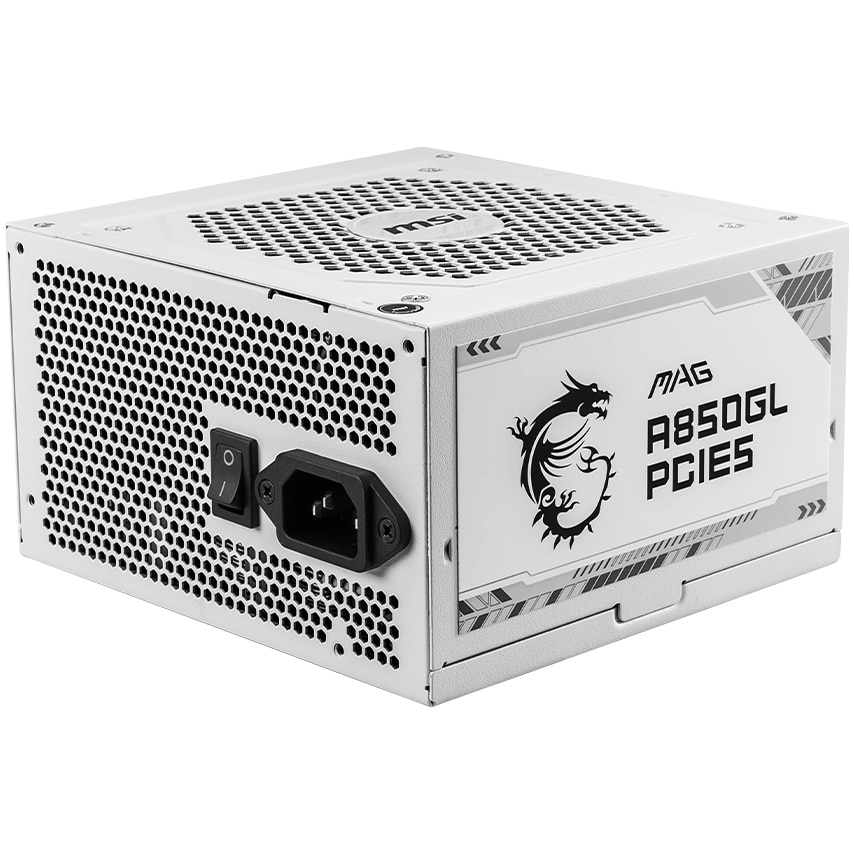 Sursa MSI MAG A850GL PCIE5 WHITE, 850W, 80 Plus Gold, Full